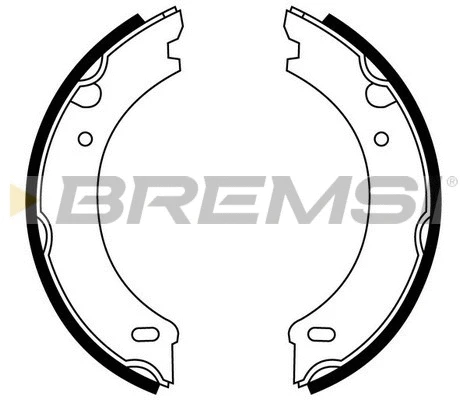 Jeu de mâchoires de frein, frein de stationnement BREMSI GF0605