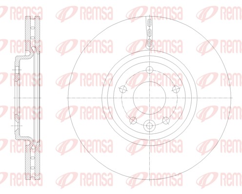 Disque de frein REMSA 62132.10