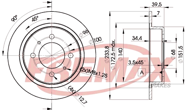 Disque de frein FREMAX BD-5803