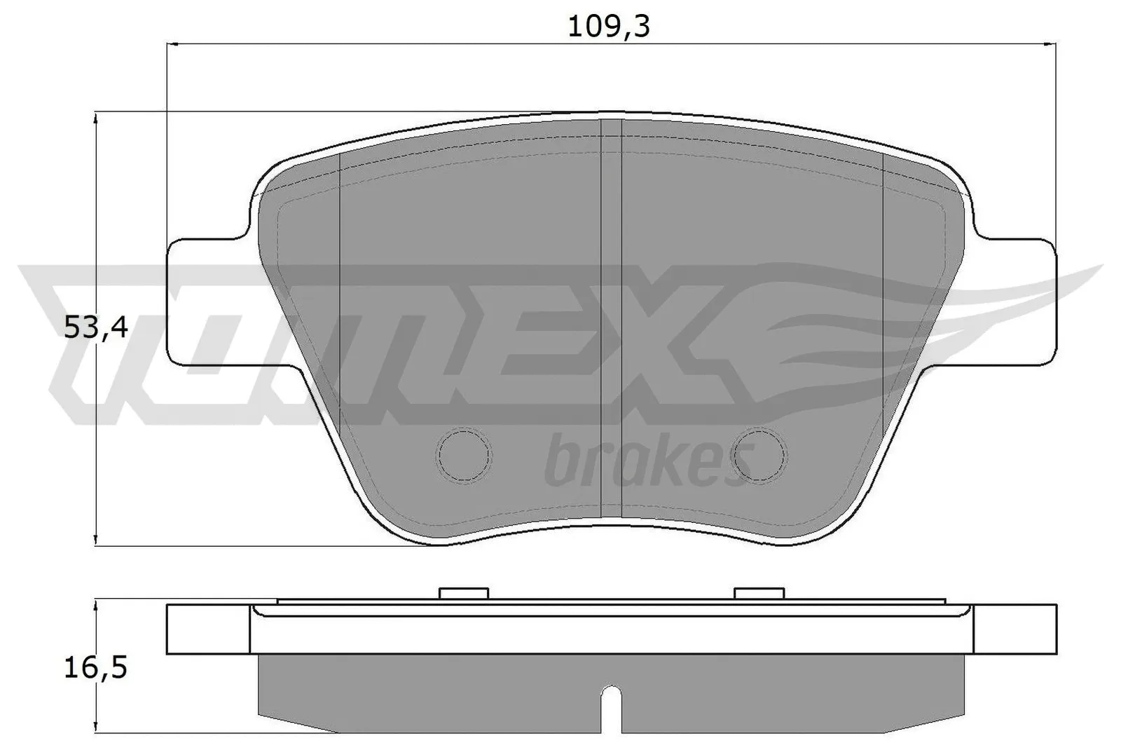 Kit de plaquettes de frein, frein à disque TOMEX Brakes TX 16-59