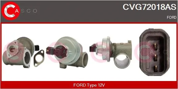 Vanne EGR CASCO CVG72018AS