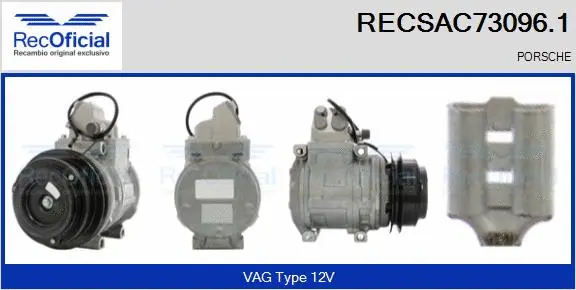 Compresseur, climatisation RECOFICIAL RECSAC73096.1