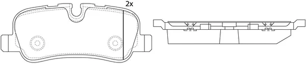 Kit de plaquettes de frein, frein à disque FIT FP7406