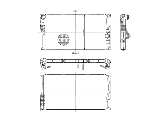 Radiateur, refroidissement du moteur HART 620 041