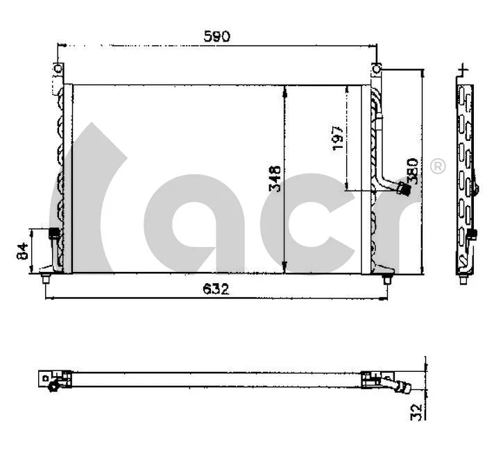 Condenseur, climatisation ACR 300162