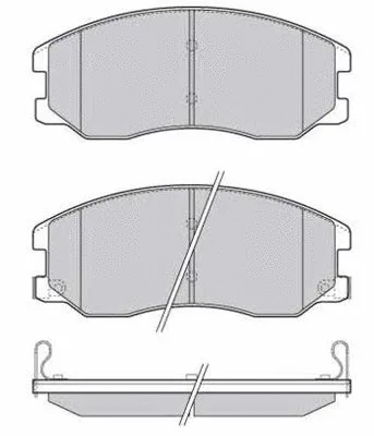 Kit de plaquettes de frein, frein à disque Technika 01866