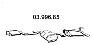 Silencieux arrière EBERSPÄCHER 03.996.85