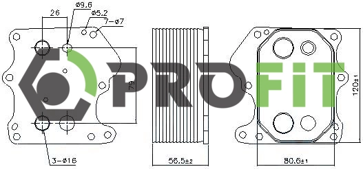Radiateur d'huile PROFIT 1745-0057