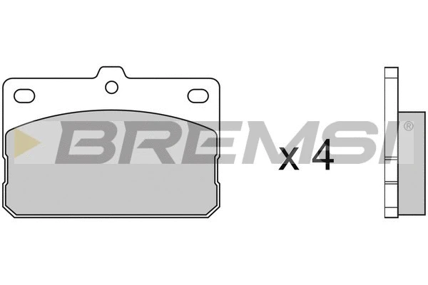 Kit de plaquettes de frein, frein à disque BREMSI BP2079