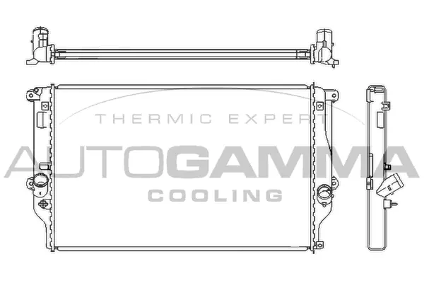 Radiateur, refroidissement du moteur AUTOGAMMA 105184