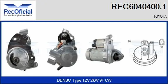 Démarreur RECOFICIAL REC6040400.1