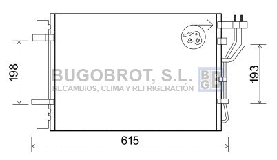 Condenseur, climatisation BUGOBROT 62-KA5206