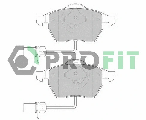 Kit de plaquettes de frein, frein à disque PROFIT 5000-1323 C