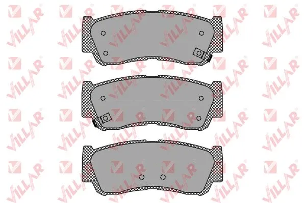 Kit de plaquettes de frein, frein à disque VILLAR 626.1417