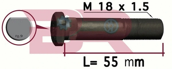 Boulon de roue BOTTO RICAMBI BRD8346