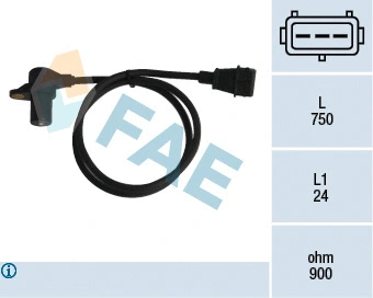 Capteur d'angle, vilebrequin FAE 79058