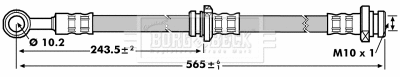 Flexible de frein BORG & BECK BBH7141