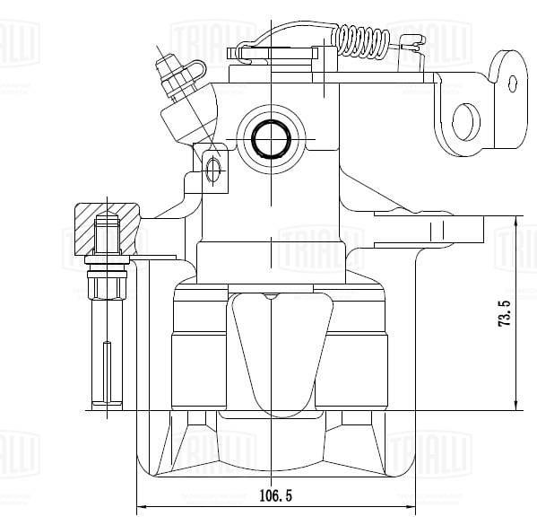 Étrier de frein TRIALLI CF 032116