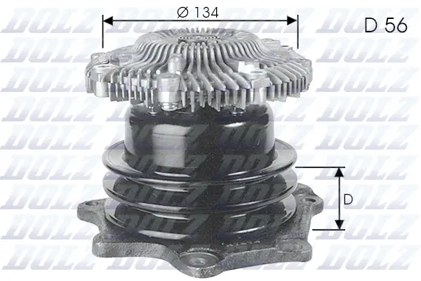 Pompe à eau, refroidissement du moteur DOLZ N144