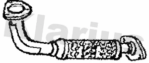 Tuyau d'échappement KLARIUS 301553
