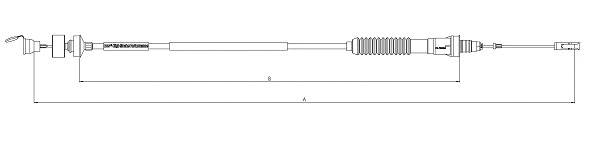 Tirette à câble, commande d'embrayage SONOVA CF01108