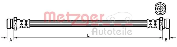 Flexible de frein METZGER 4110544