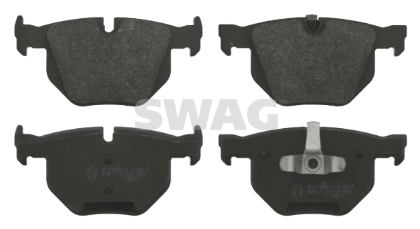 Kit de plaquettes de frein, frein à disque SWAG 20 91 6587