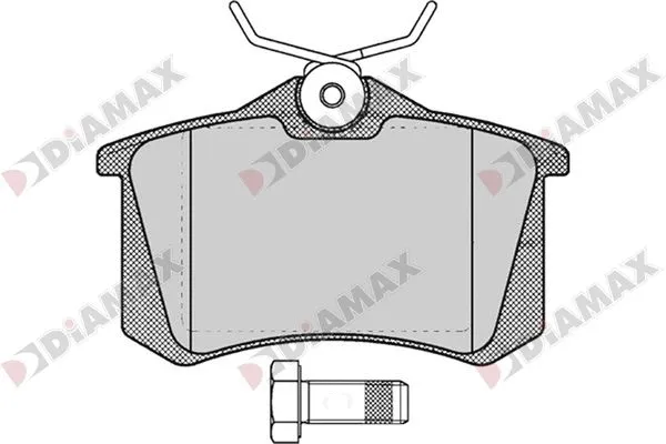 Kit de plaquettes de frein, frein à disque DIAMAX N09678
