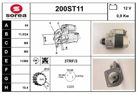 Démarreur STARTCAR 200ST11
