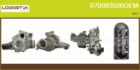 Turbocompresseur, suralimentation LGK 070083026OEM