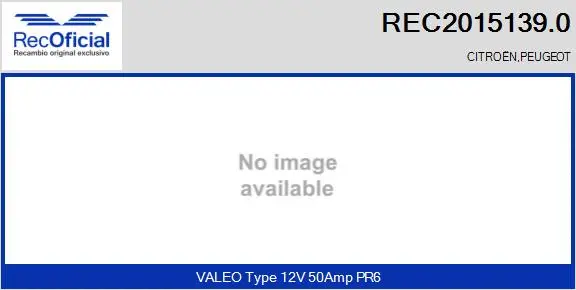 Alternateur RECOFICIAL REC2015139.0