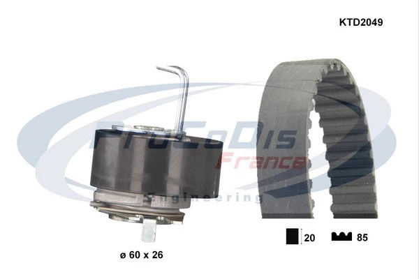 Kit de courroie crantée PROCODIS FRANCE KTD2049