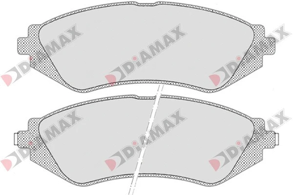 Kit de plaquettes de frein, frein à disque DIAMAX N09692
