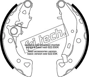 Jeu de mâchoires de frein fri.tech. 1022.034Y