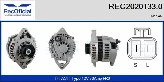 Alternateur RECOFICIAL REC2020133.0