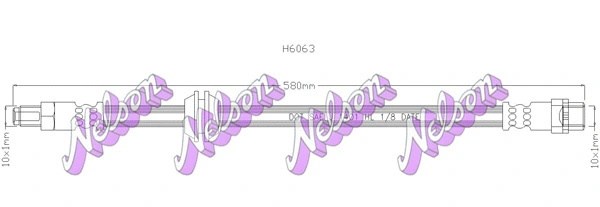 Flexible de frein KAWE H6063
