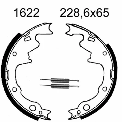 Jeu de mâchoires de frein BSF 01622