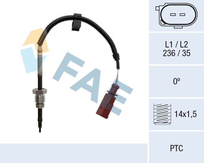 Capteur, température des gaz FAE 68033