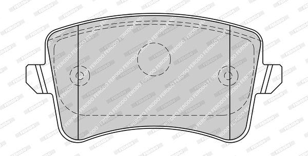 Kit de plaquettes de frein, frein à disque FERODO FDB4190-OES