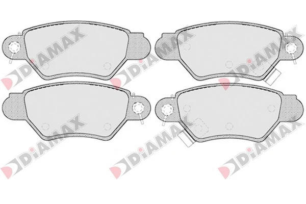 Kit de plaquettes de frein, frein à disque DIAMAX N09114