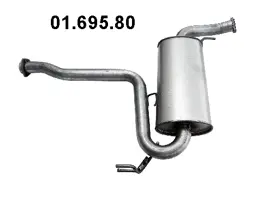 Silencieux central EBERSPÄCHER 01.695.80