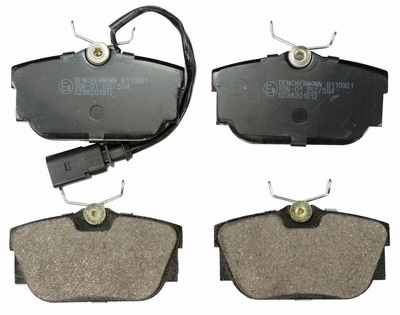 Kit de plaquettes de frein, frein à disque DENCKERMANN B110901