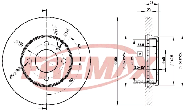 Disque de frein FREMAX BD-3790