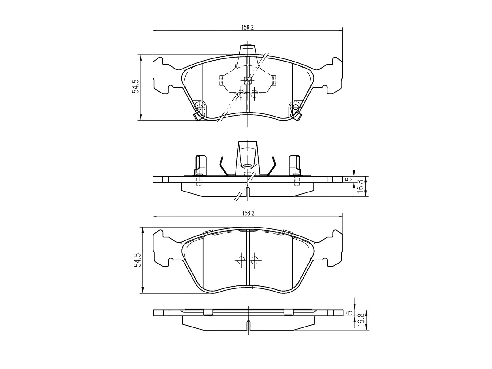Kit de plaquettes de frein, frein à disque A.Z. Meisterteile AZMT-44-022-1057