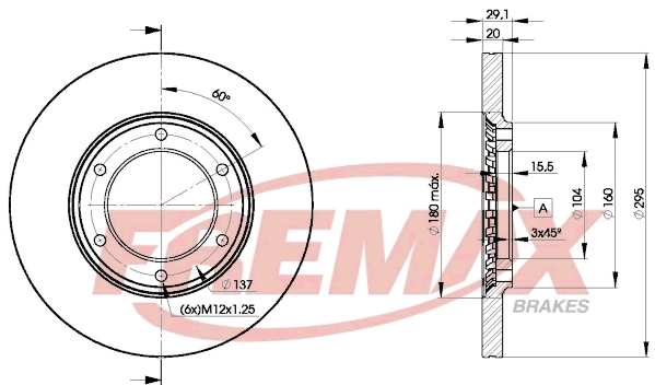 Disque de frein FREMAX BD-7000