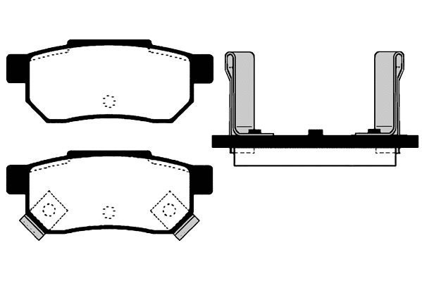 Kit de plaquettes de frein, frein à disque RAICAM RA.0451.0
