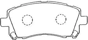 Kit de plaquettes de frein, frein à disque AISIN F1N013