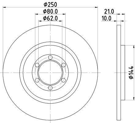 Disque de frein PAGID 50113