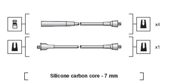Kit de câbles d'allumage MAGNETI MARELLI 941318111252