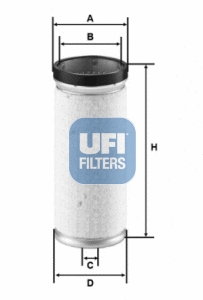 Filtre à air secondaire UFI 27.561.00